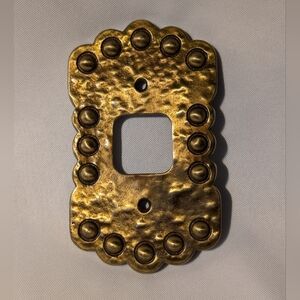 Antique Brass Light Switch Plate Cover Vintage MCM